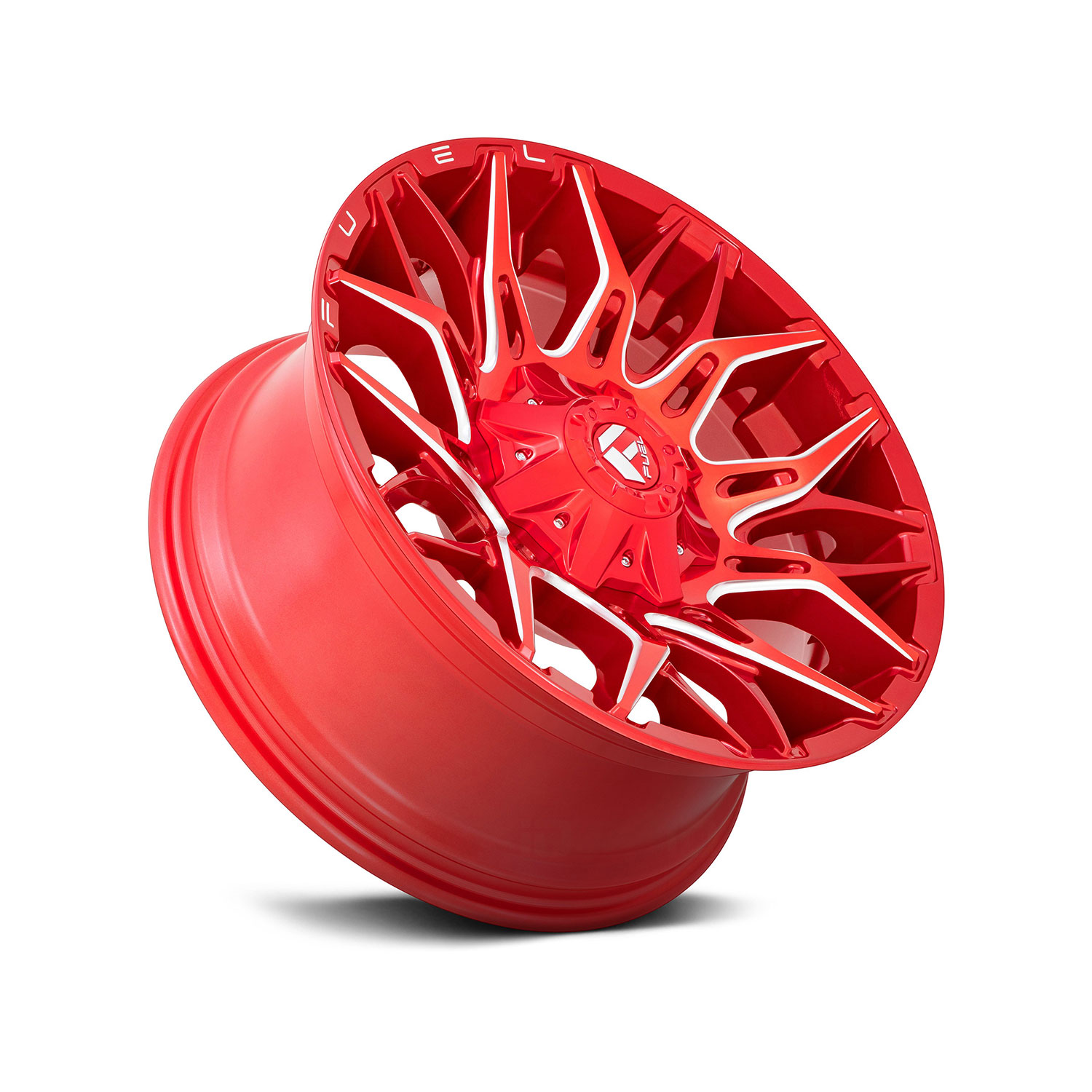 FUEL® - D771 TWITCH 1PC Candy Red with Milled Accents - Imagen 3
